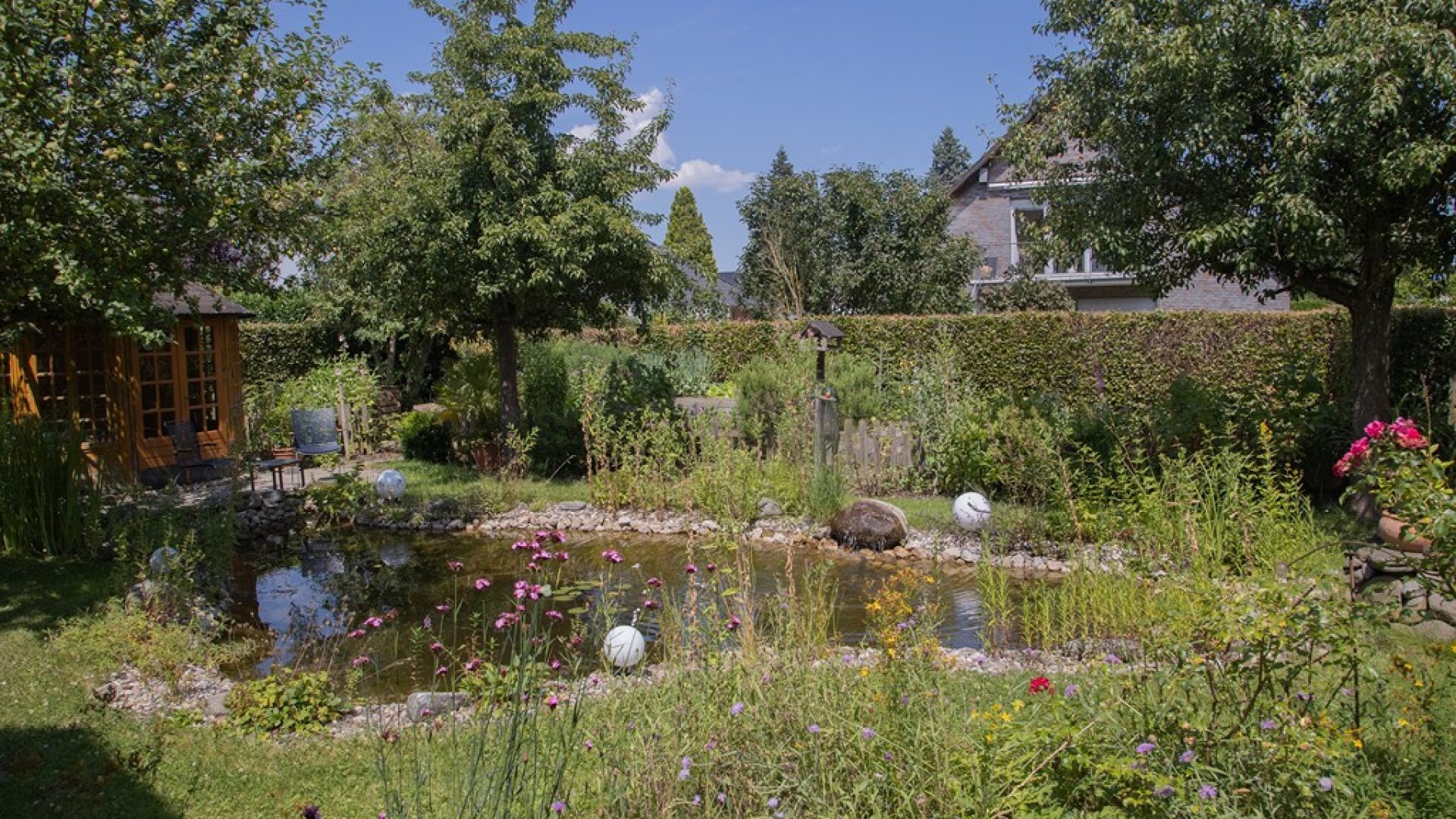 Garten hinten Pavillon