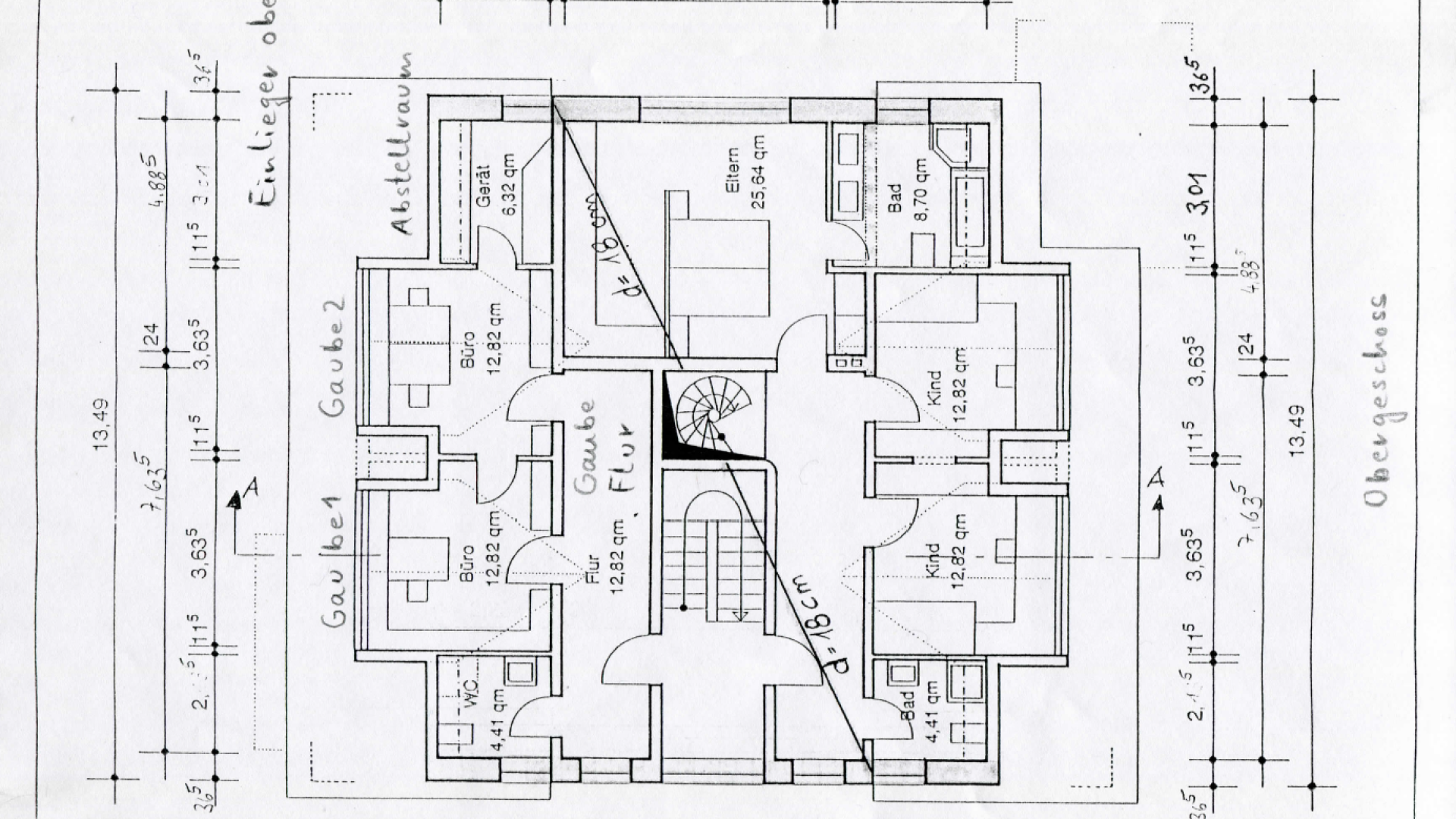 Grundriss Obergeschoss